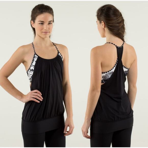 Lululemon No Limits Tank in Brisk Bloom Size 8 - Picture 1 of 5
